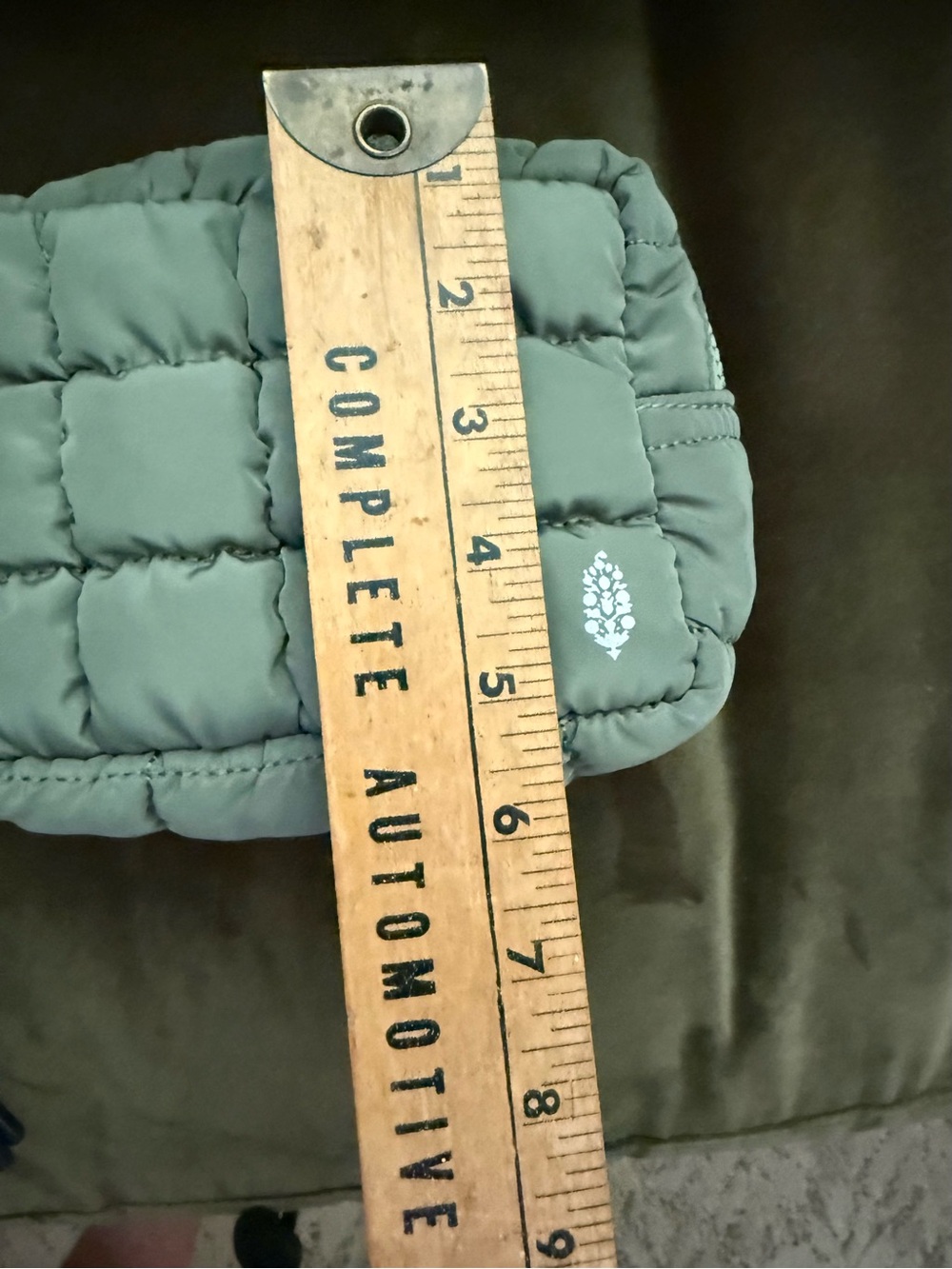 Free People Movement Quilted Mini Case in Washed Sage NWOT - Picture 10 of 10